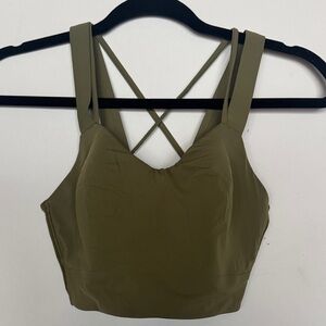 Lululemon Athletica Khaki Sports Bra